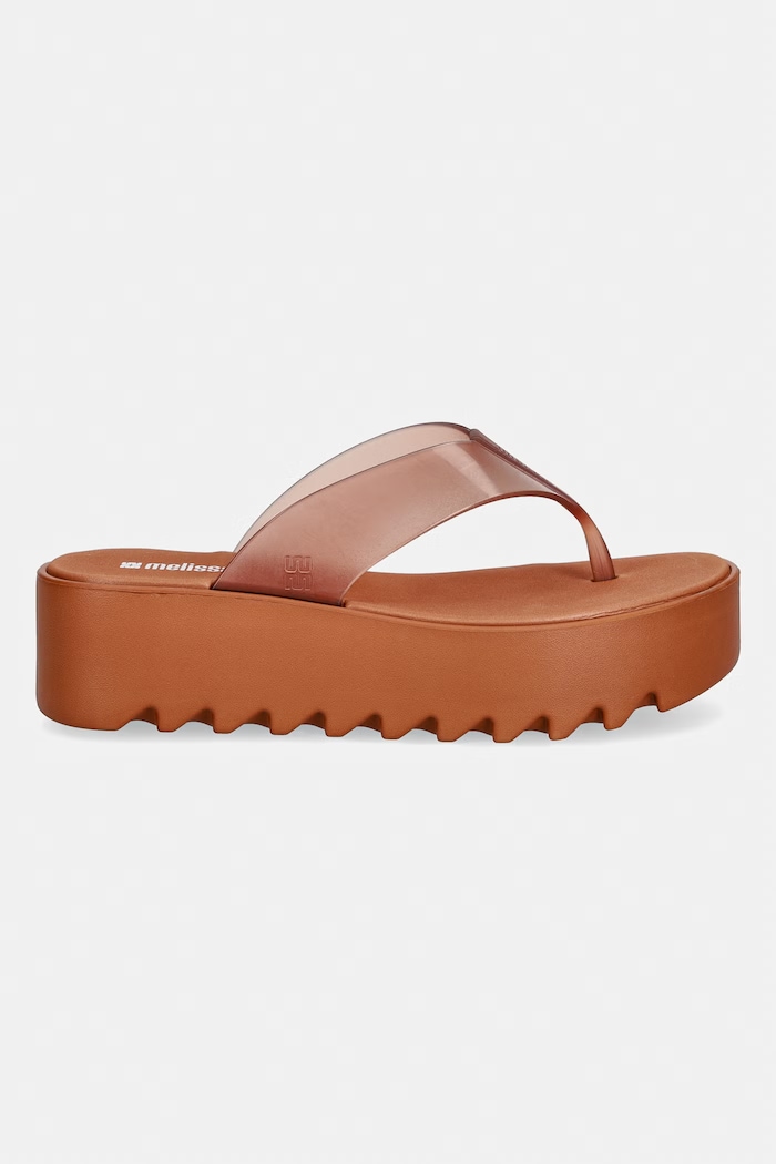 Melissa джапанки дамски THONG PLATFORM AD M.38095.BV721 кафяв SS26