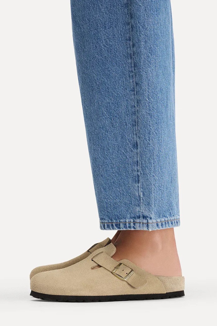 Birkenstock Boston EXQ LEVE papuci mocasini pentru femei din piele întoarsă 1031511