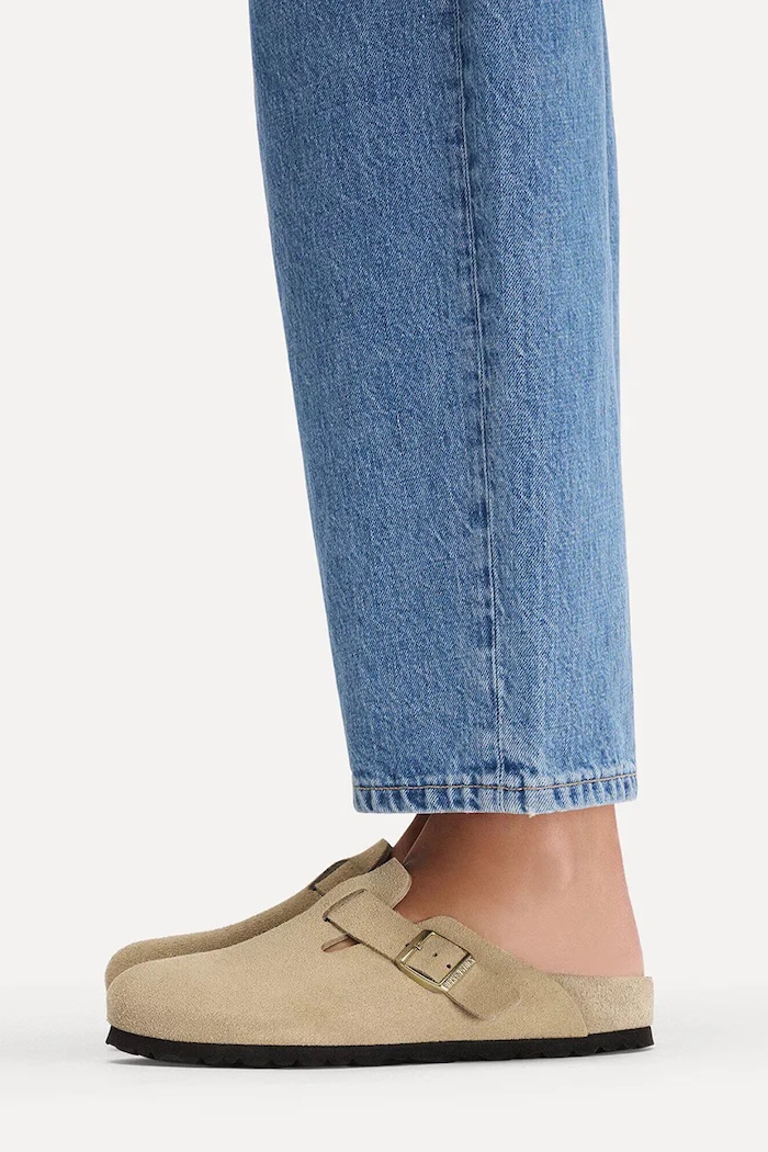 Birkenstock Boston EXQ LEVE papuci mocasini pentru femei din piele întoarsă 1031511