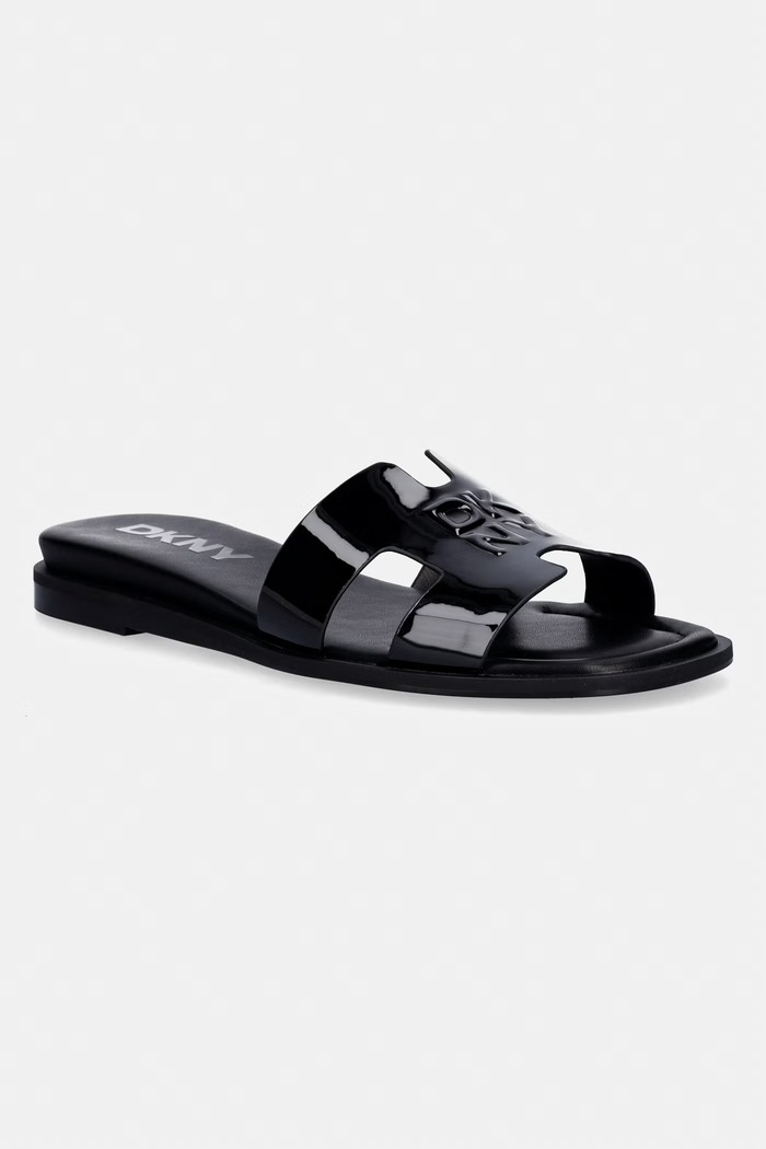 Dkny klapki Columba syntetyczny czarny K2659945.BLK