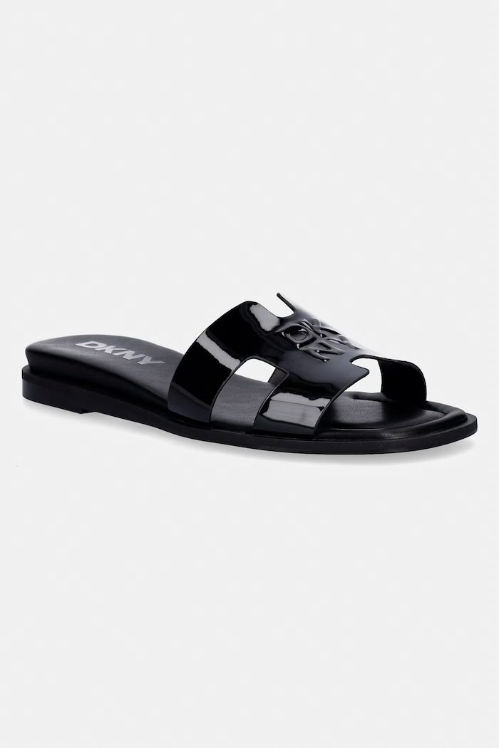 Dkny klapki Columba syntetyczny czarny K2659945.BLK