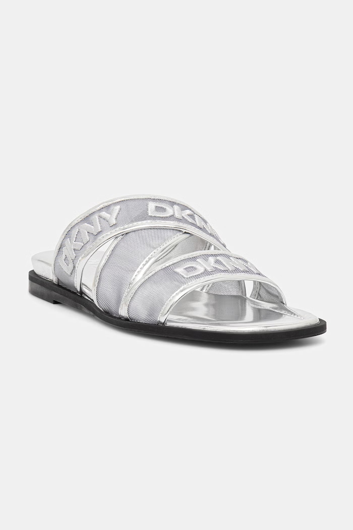 Dkny klapki Cerelia tekstylny srebrny K2677440.SIL