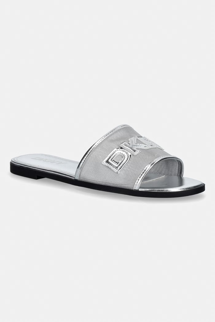 Dkny klapki Wren tekstylny srebrny K2615501.SIL