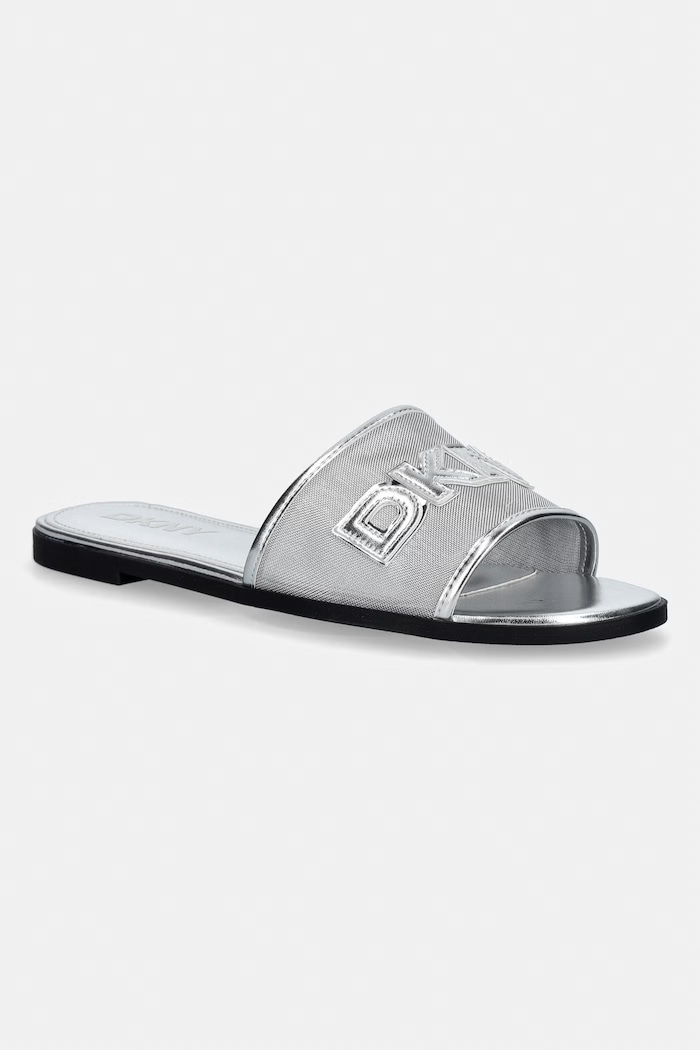 Dkny klapki Wren tekstylny srebrny K2615501.SIL