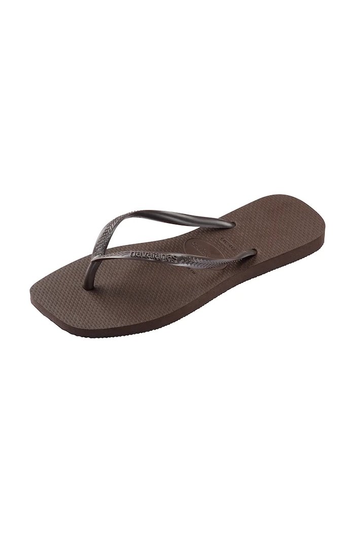 Obuwie Havaianas japonki damskie SLIM SQUARE 4148301.0727 brązowy
