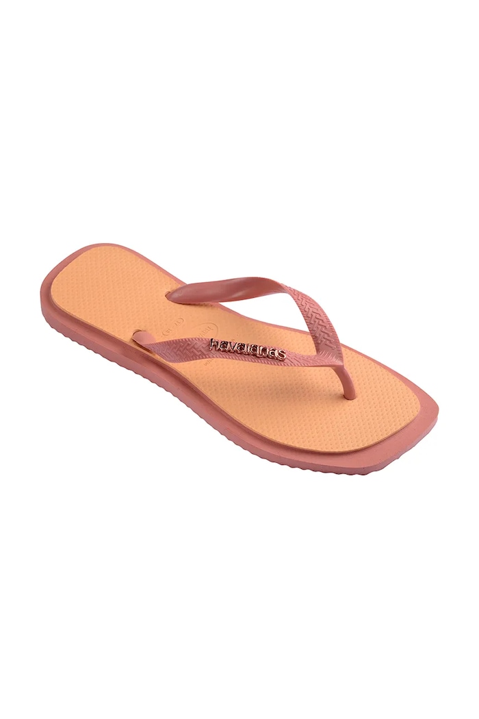 Obuwie Havaianas japonki damskie TOP SQUARE FUSION 4149944.1800 pomarańczowy