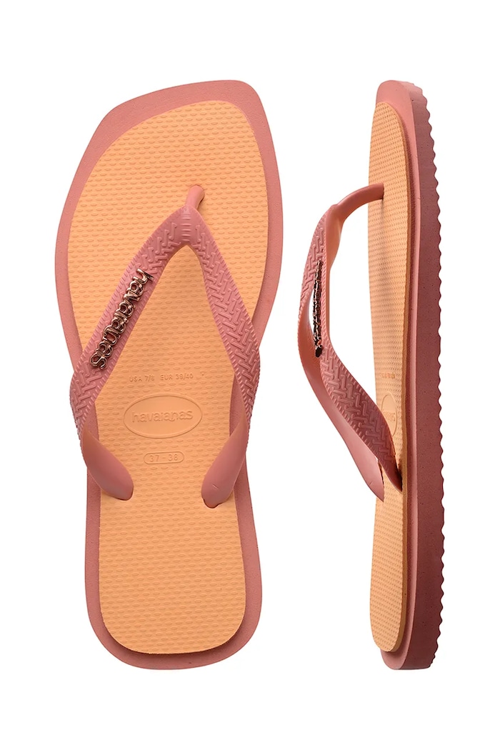Havaianas japonki damskie TOP SQUARE FUSION 4149944.1800 pomarańczowy