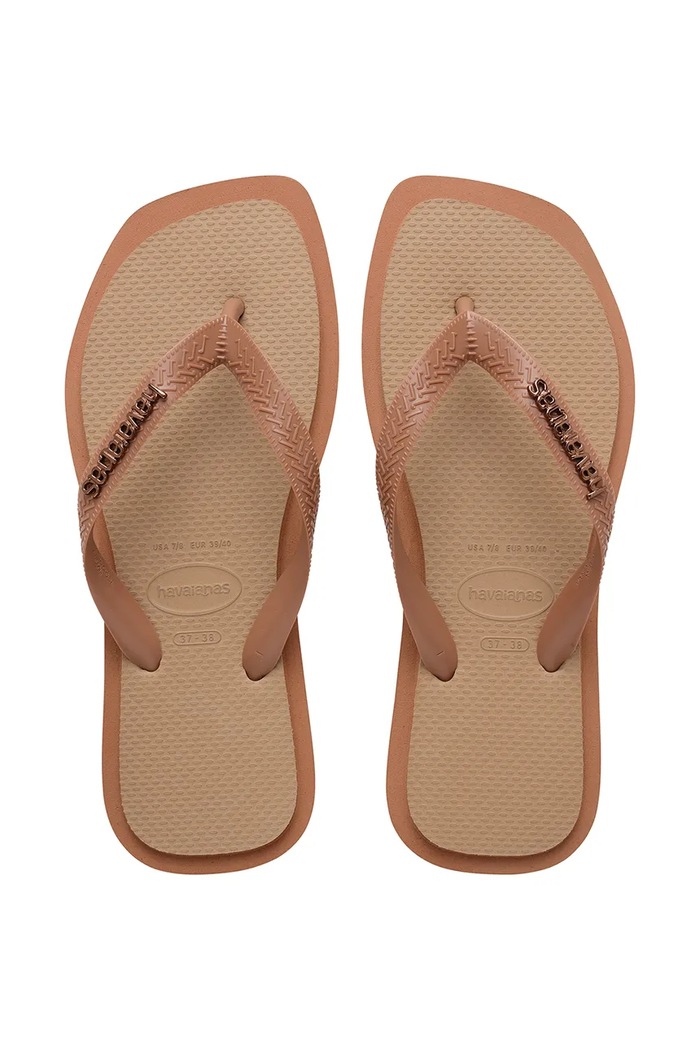 Havaianas japonki damskie TOP SQUARE FUSION beżowy 4149944.4258