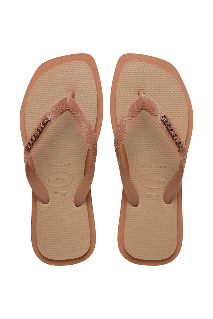 Havaianas japonki damskie TOP SQUARE FUSION beżowy 4149944.4258
