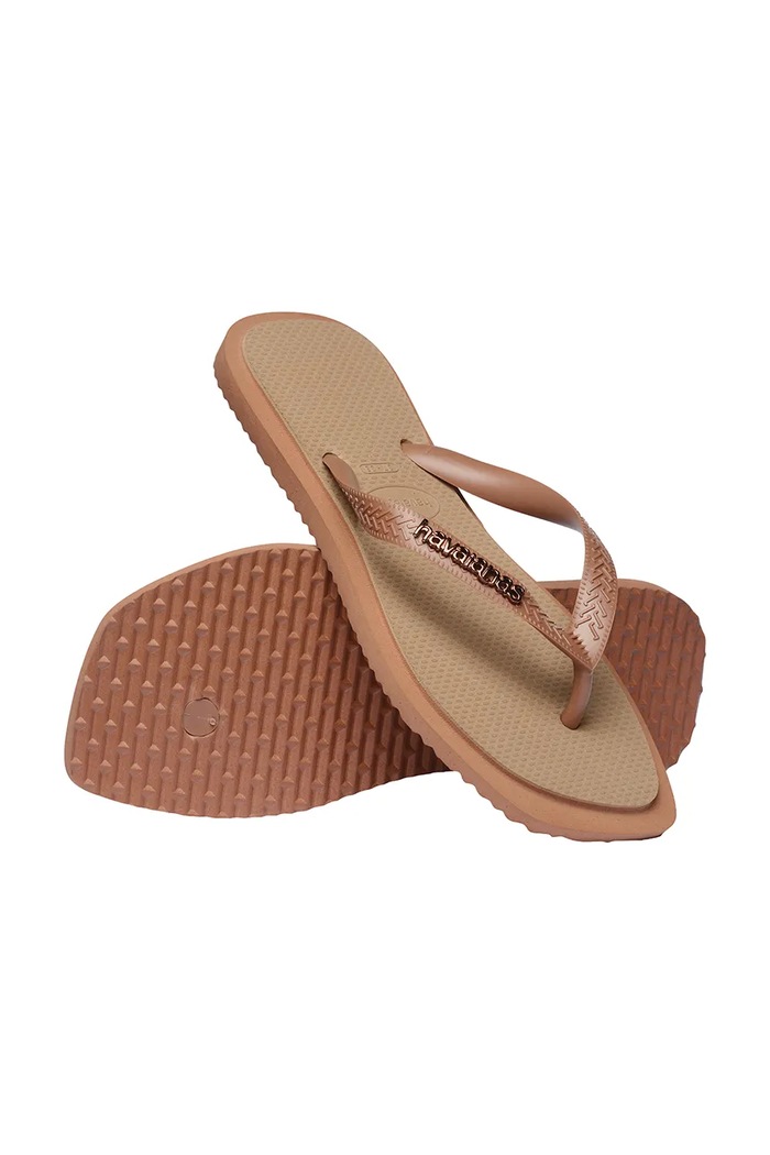 Havaianas japonki damskie TOP SQUARE FUSION beżowy 4149944.4258