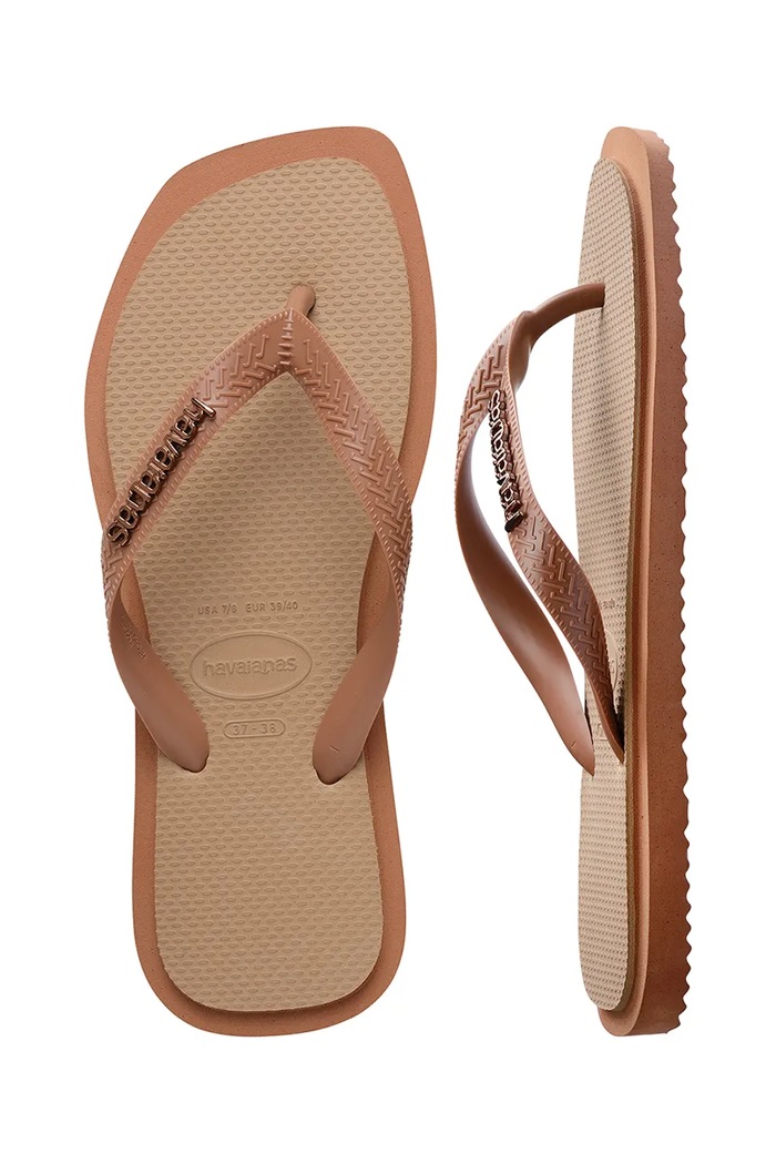Havaianas japonki damskie TOP SQUARE FUSION 4149944.4258 beżowy