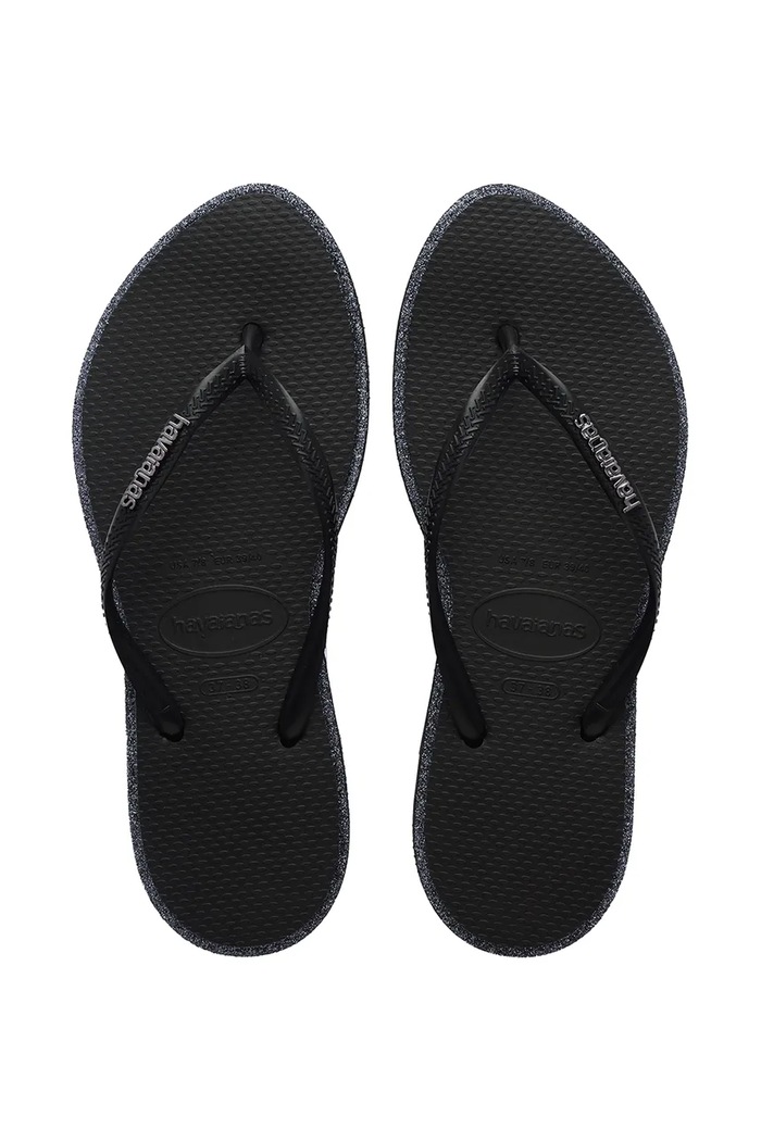 Havaianas šľapky dámske SLIM POINT GLITTER čierna 4150157.1069
