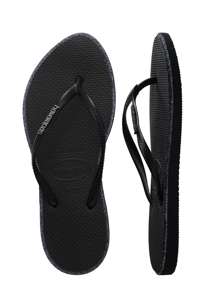 Havaianas šľapky dámske SLIM POINT GLITTER 4150157.1069 čierna