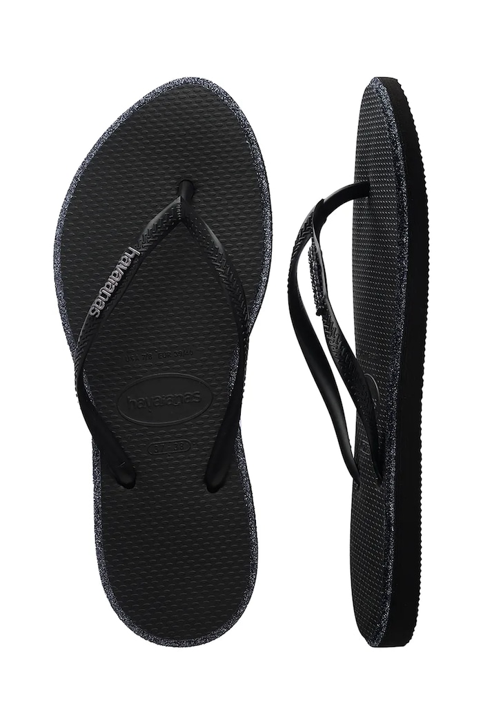 Havaianas šľapky dámske SLIM POINT GLITTER 4150157.1069 čierna
