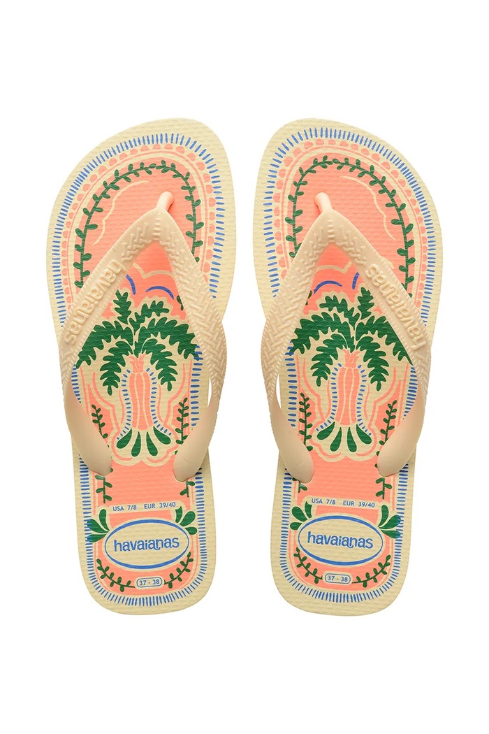 Dámske šľapky Havaianas TOP SUMMER VIBES žltá 4150162.9256