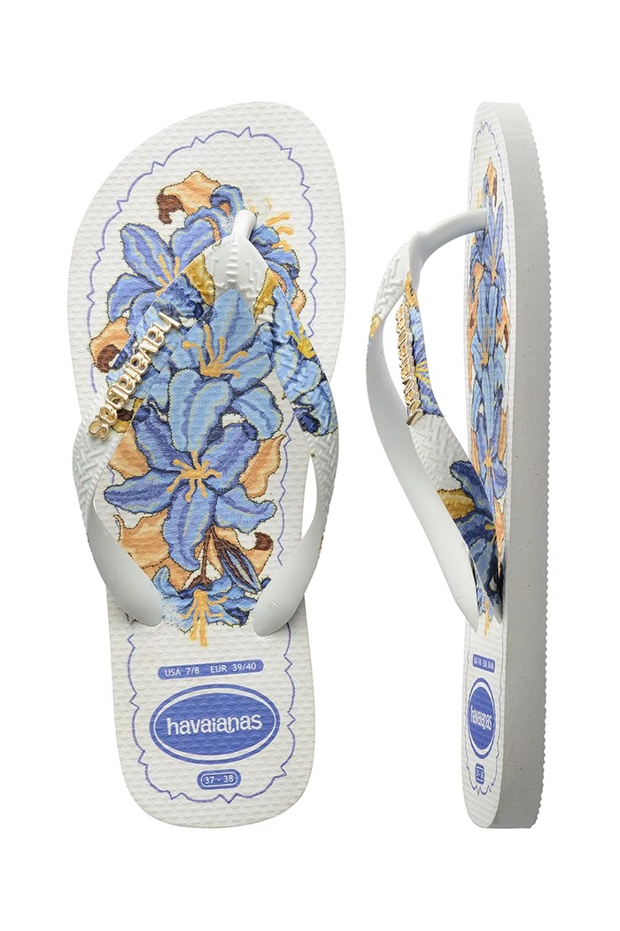 Havaianas japonki damskie TOP TROPICALIA VIBES II 4150170.0001 niebieski
