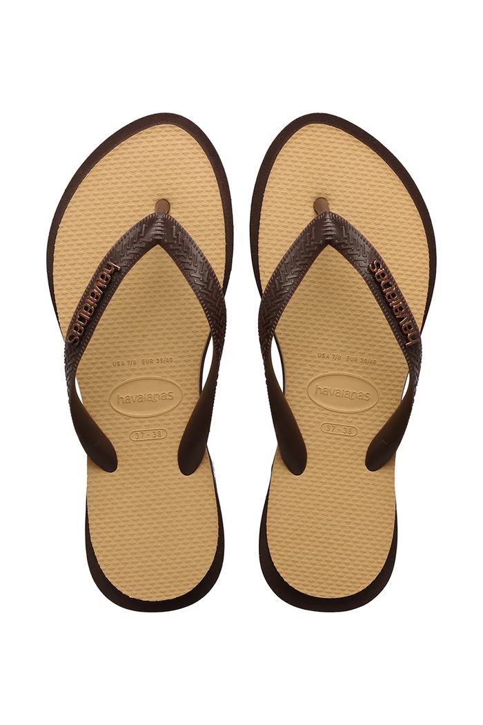 Havaianas σαγιονάρες δίχαλο Γυναικεία TOP POINT FUSION μπεζ 4150172.1859
