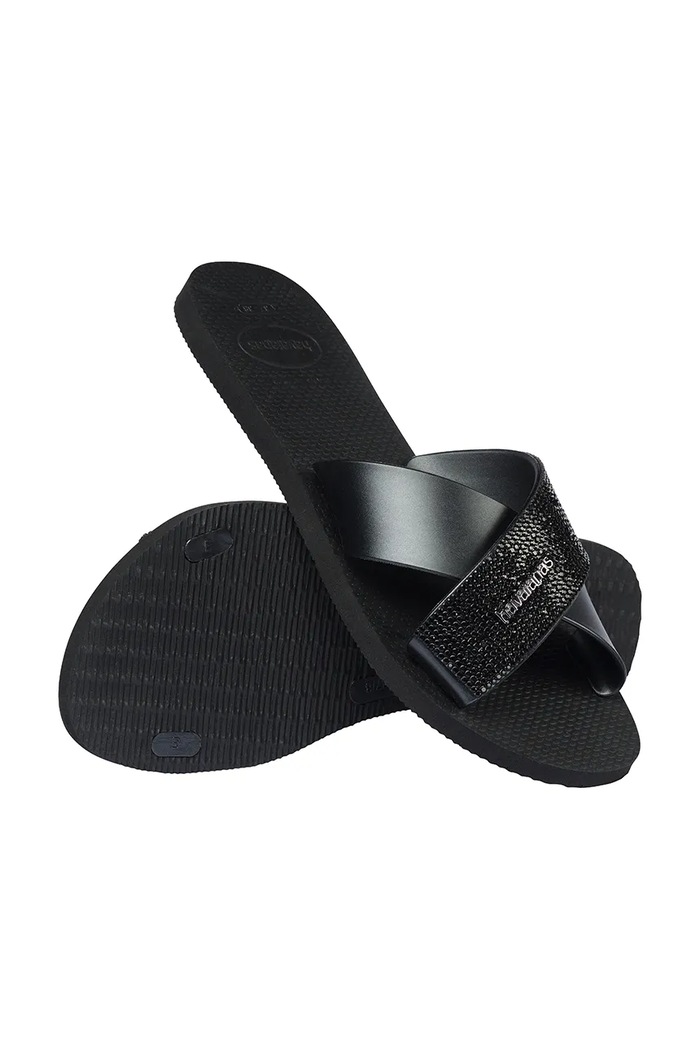 Παπούτσια Havaianas σαγιονάρες Γυναικεία AQUA GLOW 4150265.0090 μαύρο