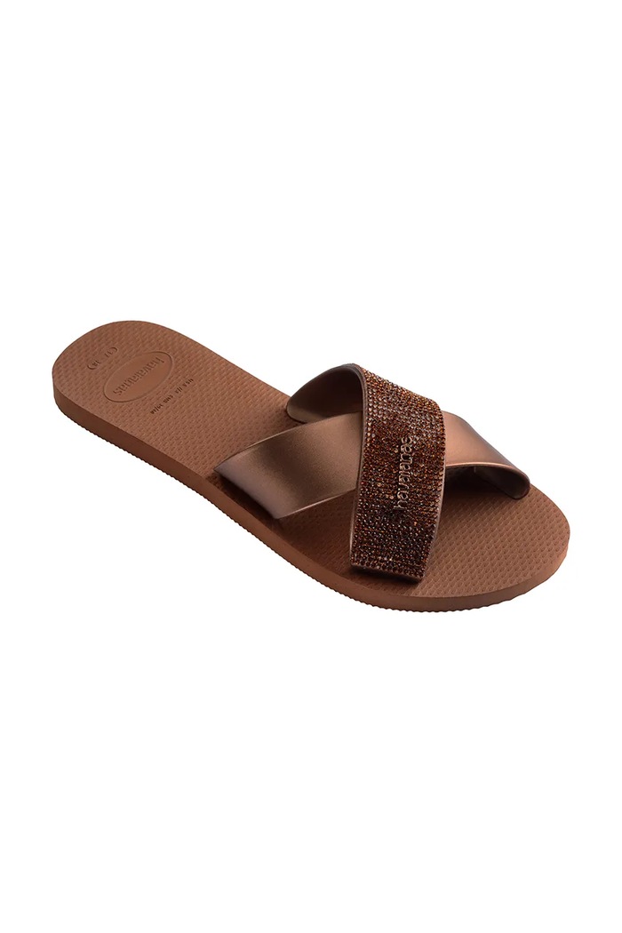 Havaianas σαγιονάρες Γυναικεία AQUA GLOW 4150265.1976 καφέ SS26