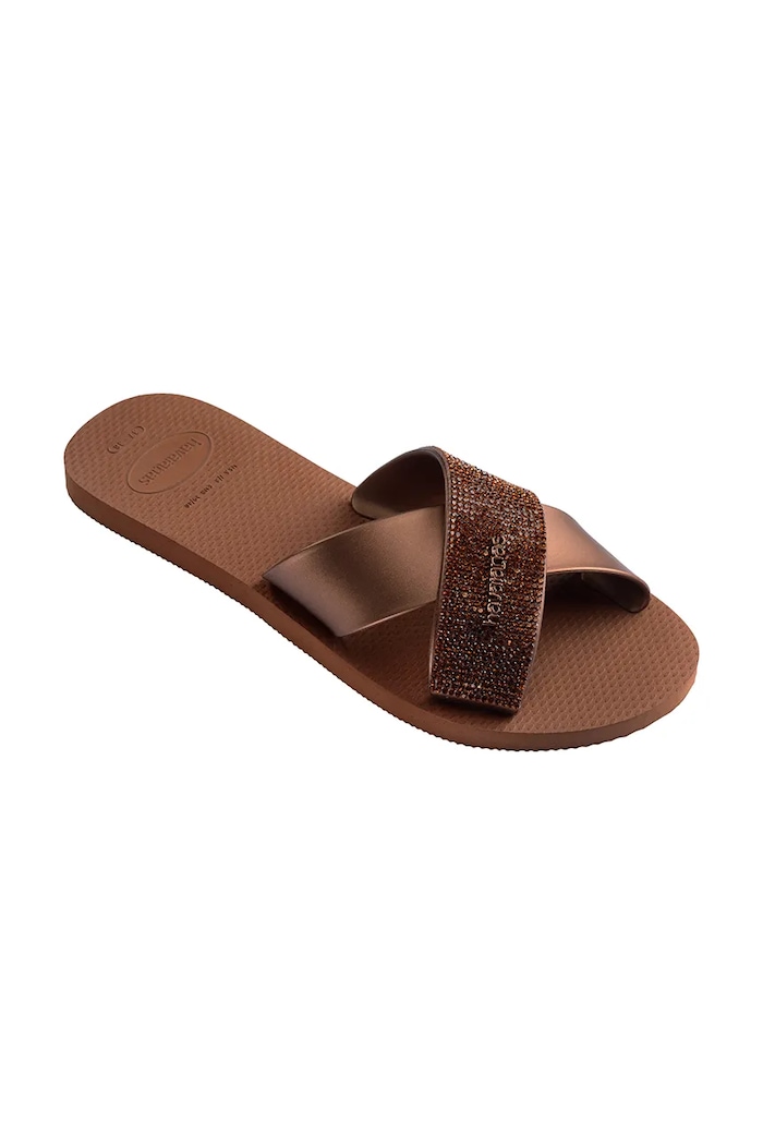 Havaianas σαγιονάρες Γυναικεία AQUA GLOW 4150265.1976 καφέ SS26