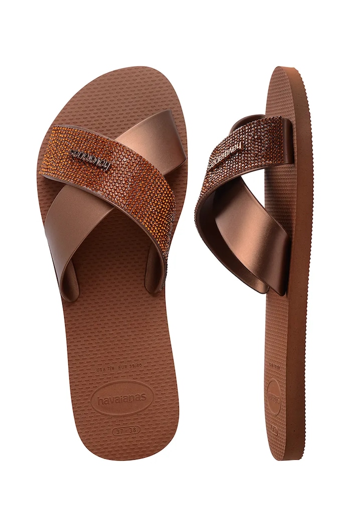 Havaianas σαγιονάρες Γυναικεία AQUA GLOW 4150265.1976 καφέ