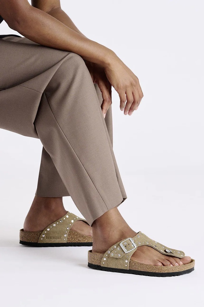 Birkenstock Gizeh Rivet вьетнамки женские замшевые 1029388