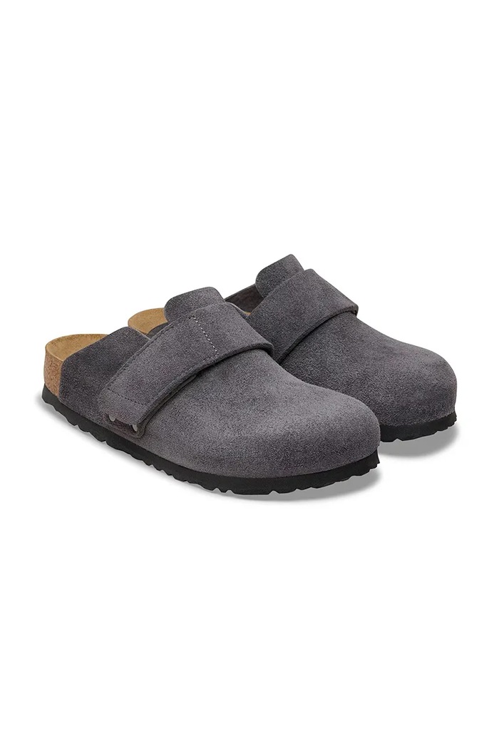 Încălțăminte Birkenstock Loma papuci mocasini pentru femei din piele întoarsă 1031652 gri