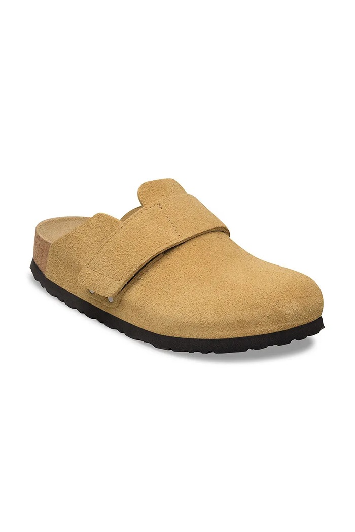 Birkenstock Loma klapki mules damskie zamszowe 1031595 brązowy SS26