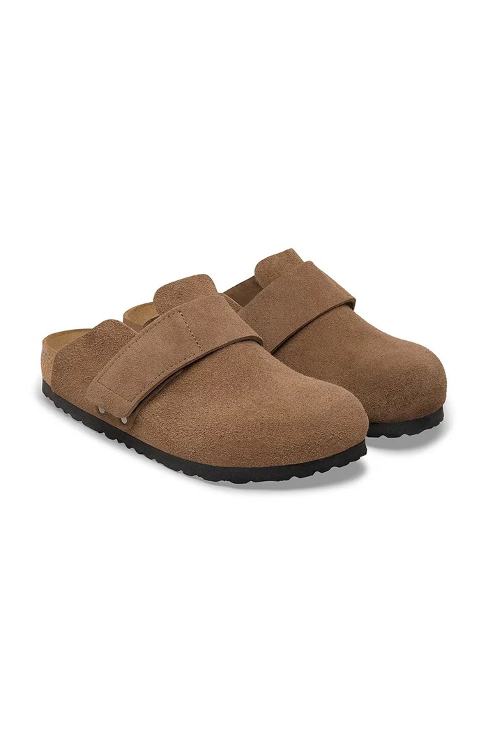 Обувь Birkenstock Loma шлёпанцы мюли для женщин замшевые 1032067 коричневый