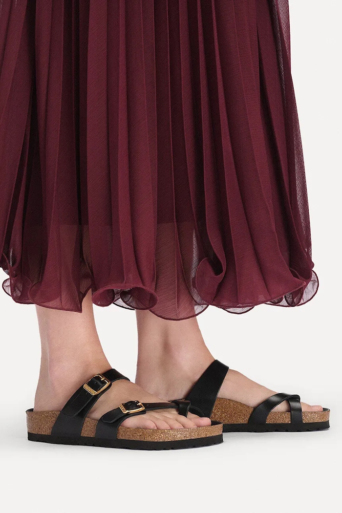 Birkenstock Mayari чехли обувки с отворена пета дамски от кожа 1031425