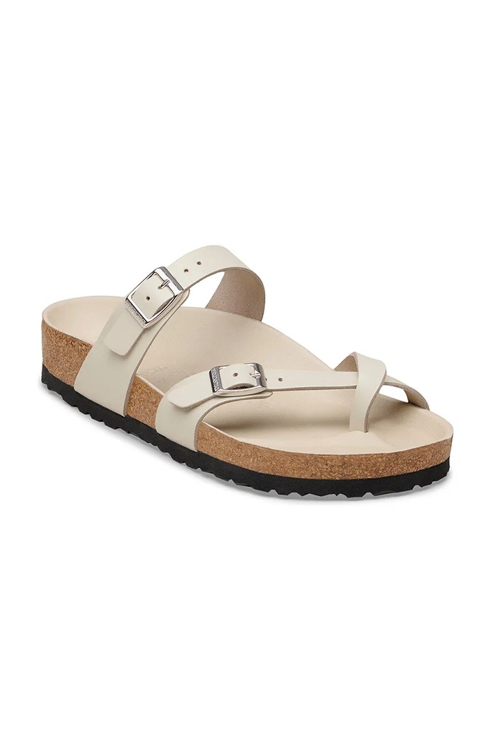 Birkenstock Mayari pantofle dámské kožené 1031462 béžová SS26