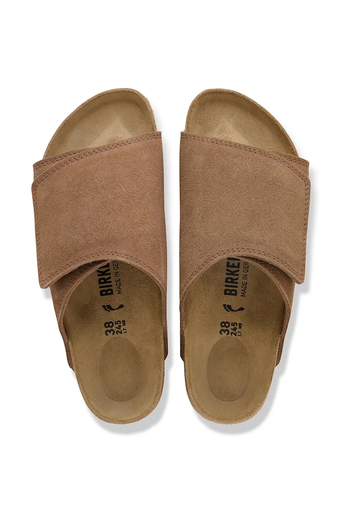 Încălțăminte Birkenstock Solana papuci pentru femei din piele întoarsă 1031999 maro