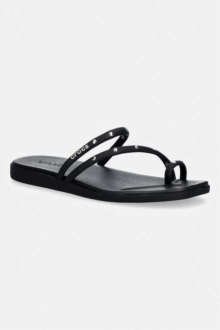 Crocs klapki Miami Studded Toe Loop pozostałe czarny 211447.001