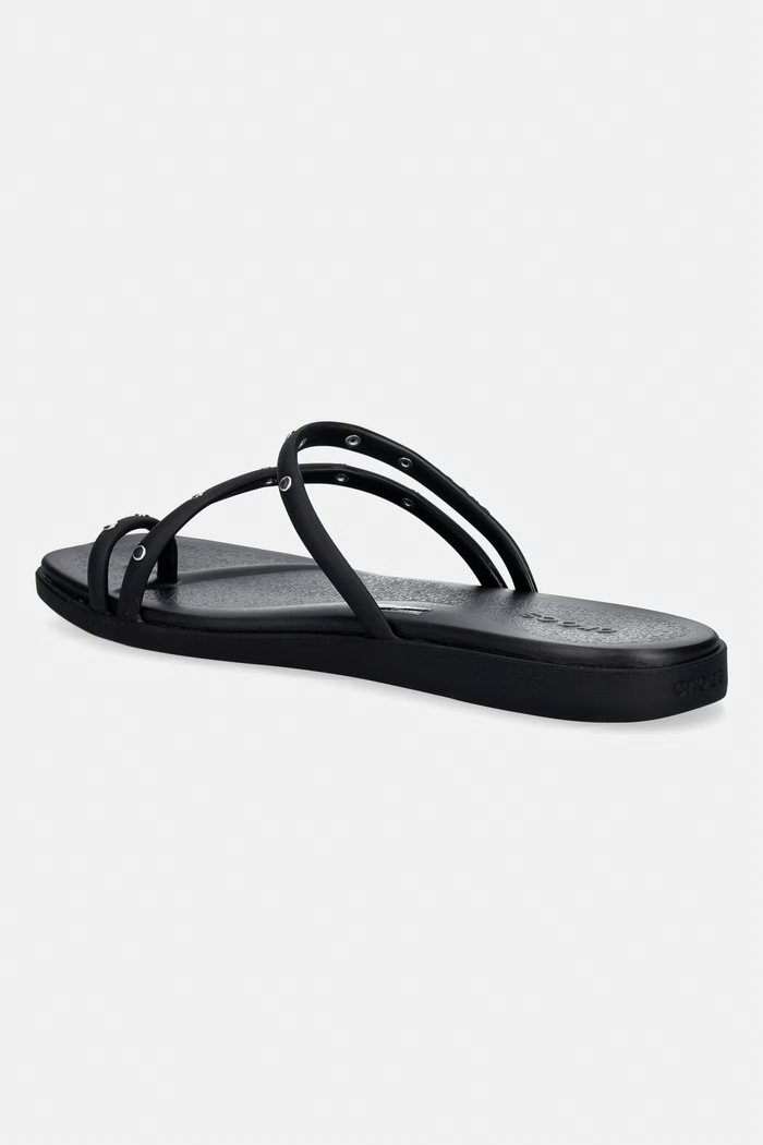 Obuwie Crocs klapki Miami Studded Toe Loop 211447.001 czarny