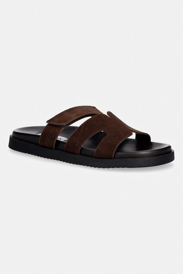 Steve Madden šľapky dámske semišové Missile-E hnedá 11003504.DBS