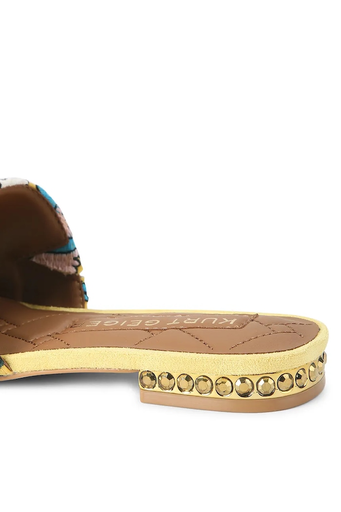 Încălțăminte Kurt Geiger London papuci pentru femei Chelsea Flat Sandal 3416293689 galben