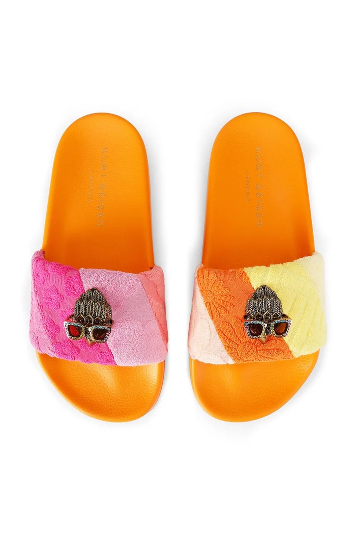 Kurt Geiger London papuci pentru femei Meena Eagle 7400269689 portocaliu SS26