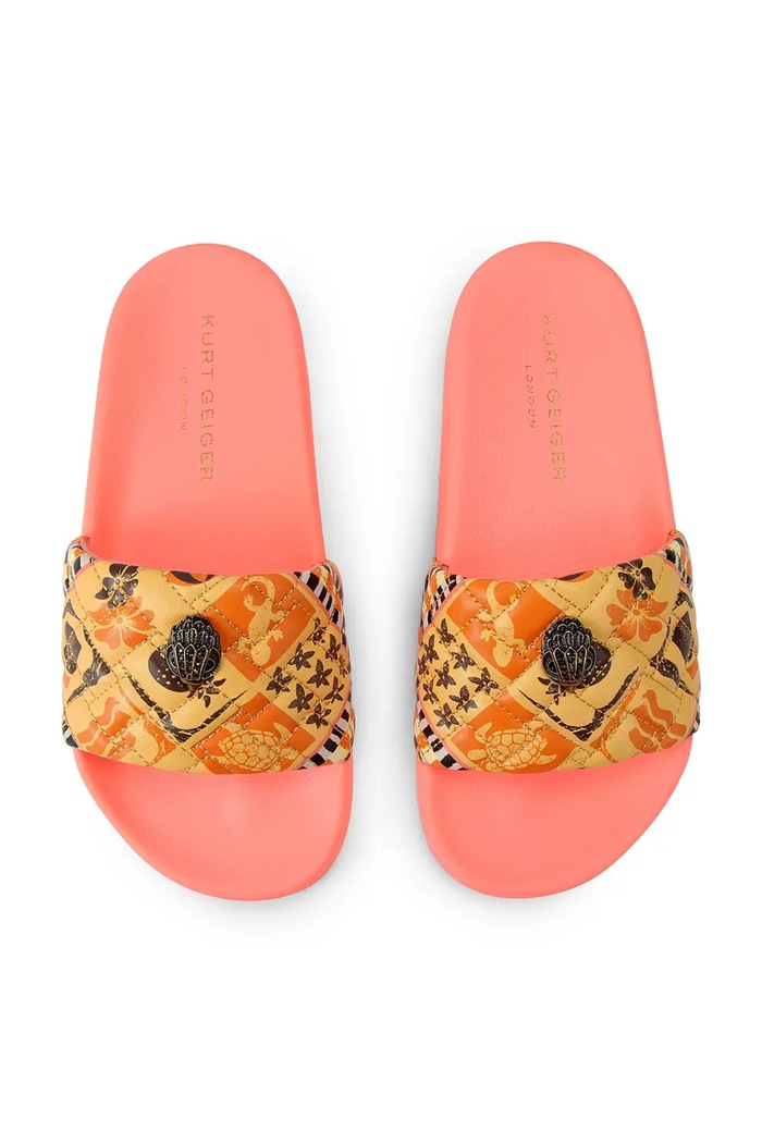 Kurt Geiger London papuci pentru femei Meena Eagle 7400294979 portocaliu SS26