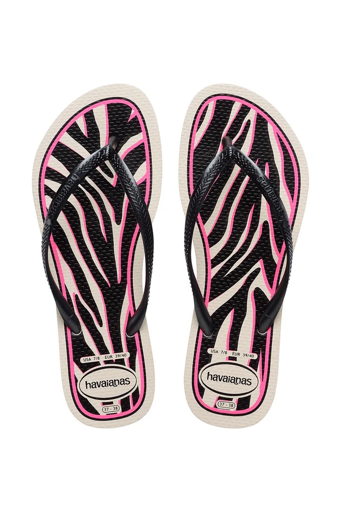 Dámske šľapky Havaianas SLIM ANIMALS čierna 4103352.7018