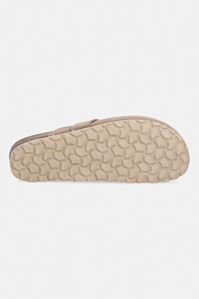Verbenas papuci pentru femei, din piele întoarsă ROE SERRAJE TACHAS 3302400041.PIEDRA bej