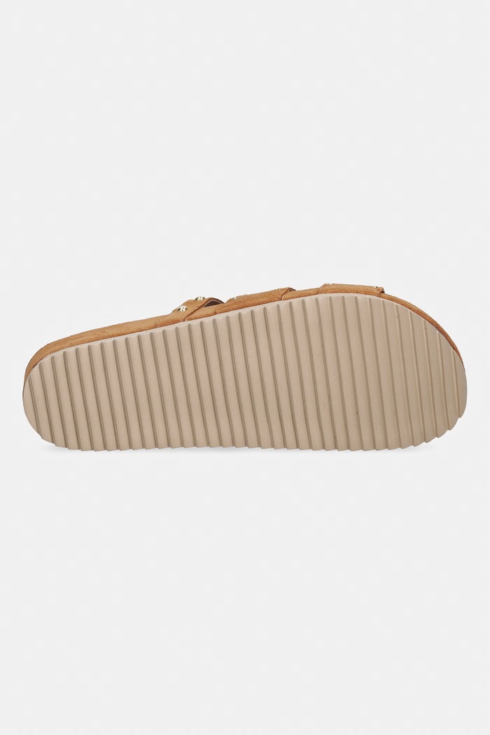 Verbenas papuci pentru femei, din piele întoarsă MINA SERRAJE TACHAS 6802330041.SETTER maro