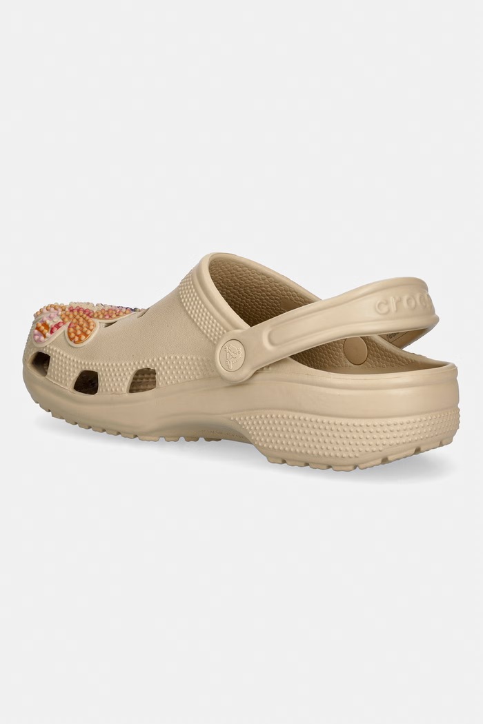 Crocs σαγιονάρες Γυναικεία Classic Summer Beaded Clog μπεζ 213237.205