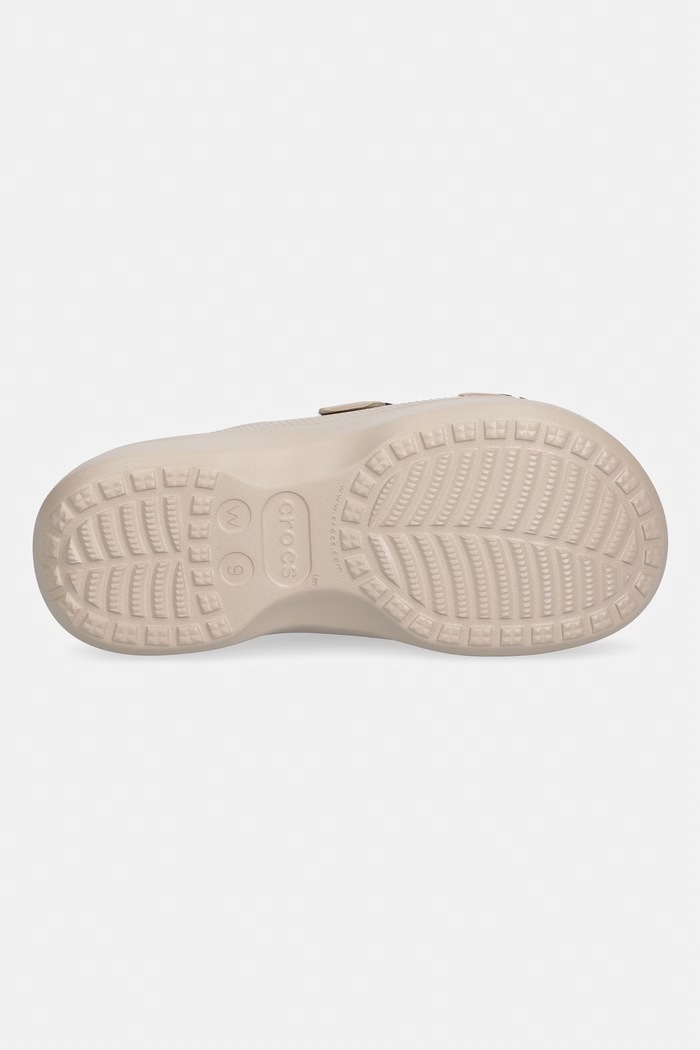 Crocs σαγιονάρες Στην πλατφόρμα Γυναικεία Saturday Platform Dipped Buckle Sandal 213246.2NM μπεζ