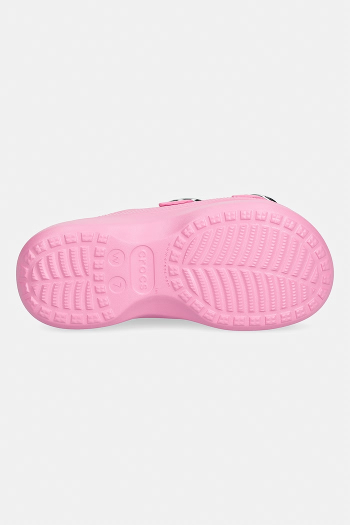 Crocs σαγιονάρες Στην πλατφόρμα Γυναικεία Saturday Platform Dipped Buckle Sandal 213246.669 ροζ