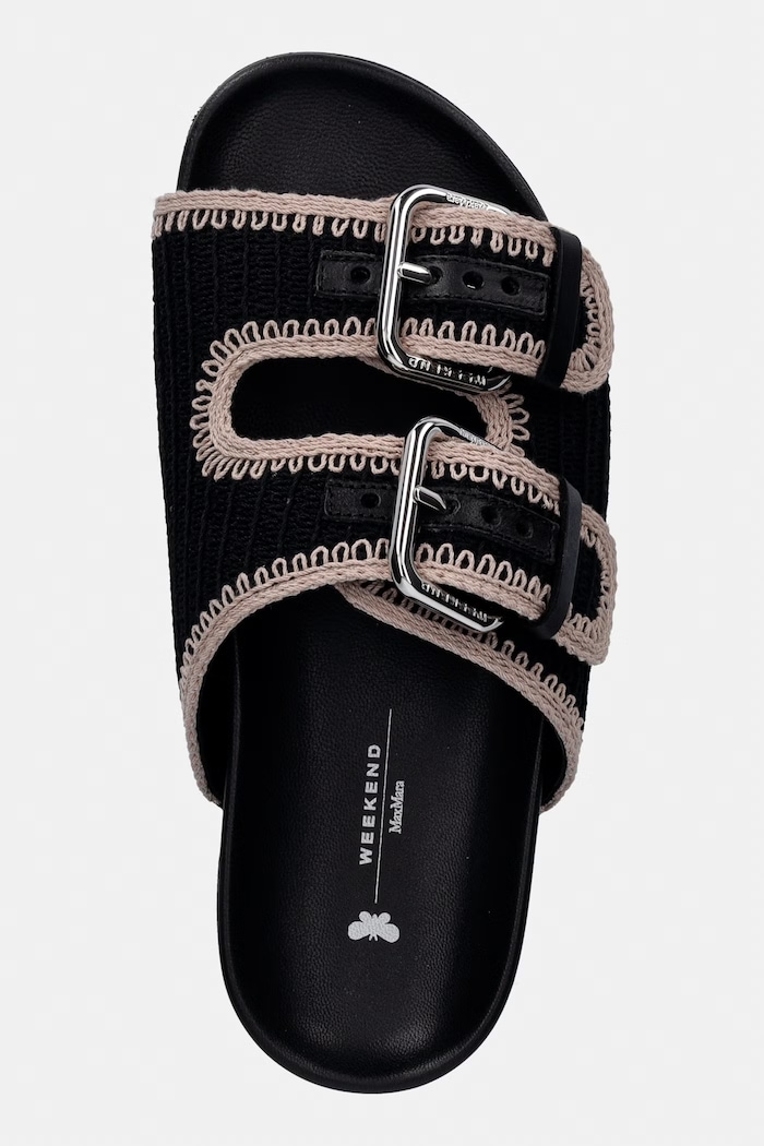 Weekend Max Mara šľapky dámske Wkabonito čierna 2615521055600.BLACK