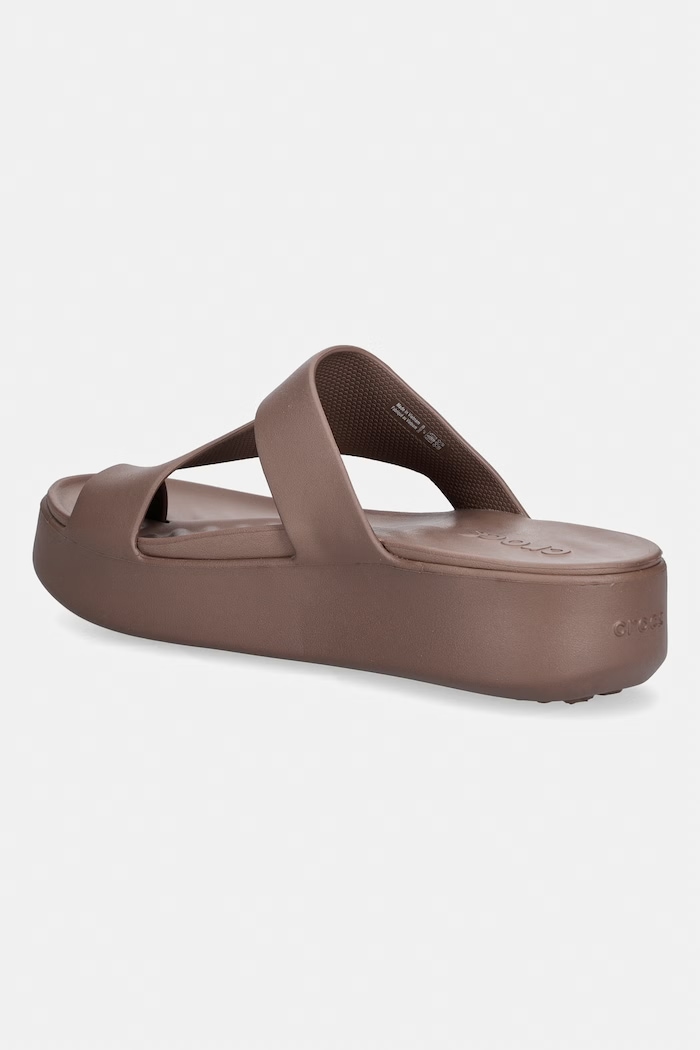 Obuwie Crocs Getaway Platform Toe Loop klapki damskie 210834.0LF brązowy