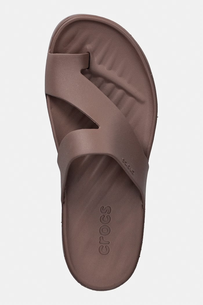 Crocs Getaway Platform Toe Loop klapki damskie brązowy 210834.0LF