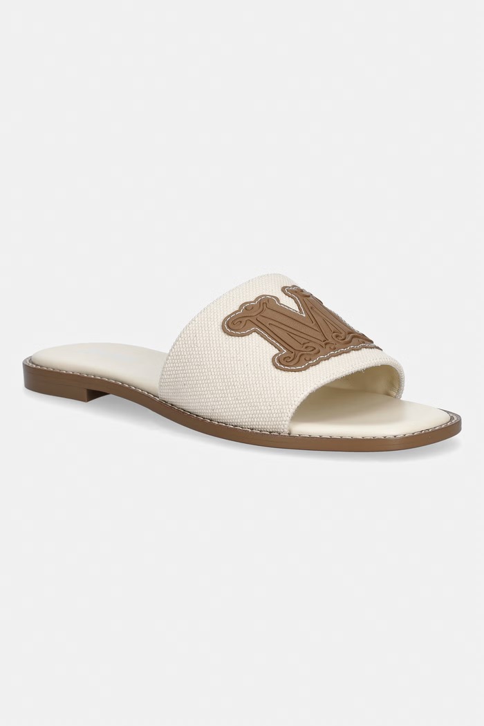 Max Mara Beachwear Σαγιονάρες Επίπεδο τακούνι Γυναικείες Bchcaucaso μπεζ 2616521039600.CAMEL