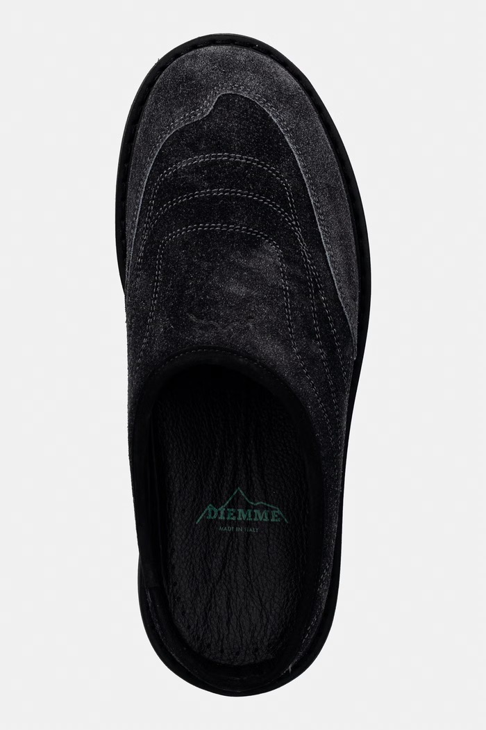 Diemme Maggiore klapki damskie zamszowe czarny DI26SPMAW.M04S004BLK