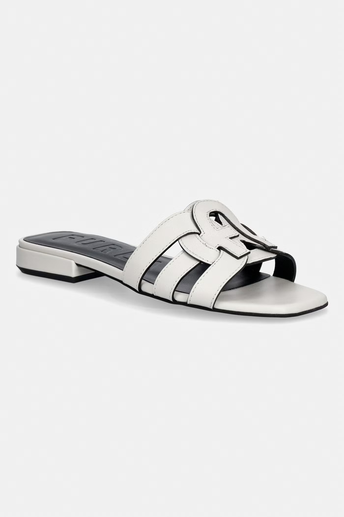 Furla papuci pentru femei, din piele Summer gri YL22SUM.Y62000.1704S